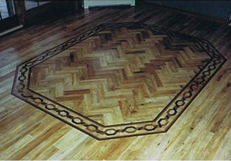  floor with the border and herringbone insert